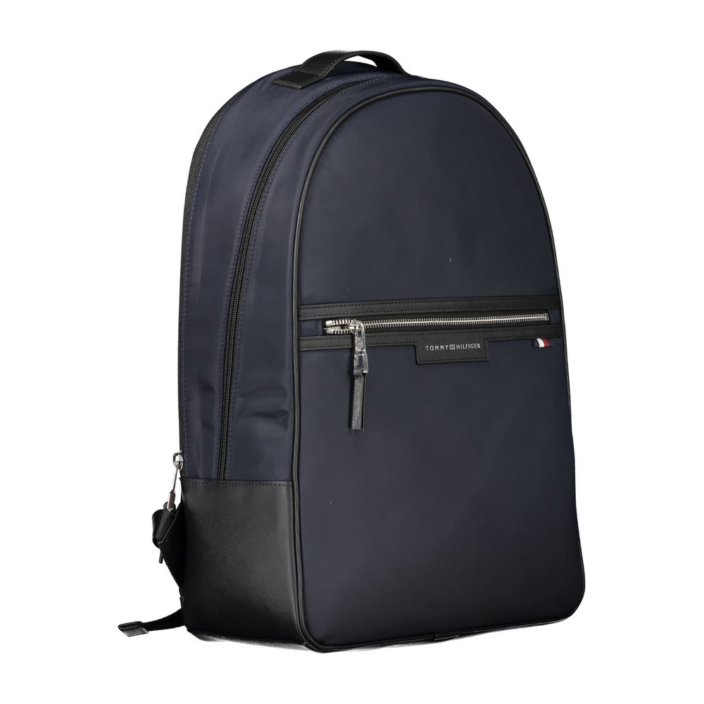 Tommy Hilfiger Blue Recycled Polyester Men Backpack by Tommy Hilfiger