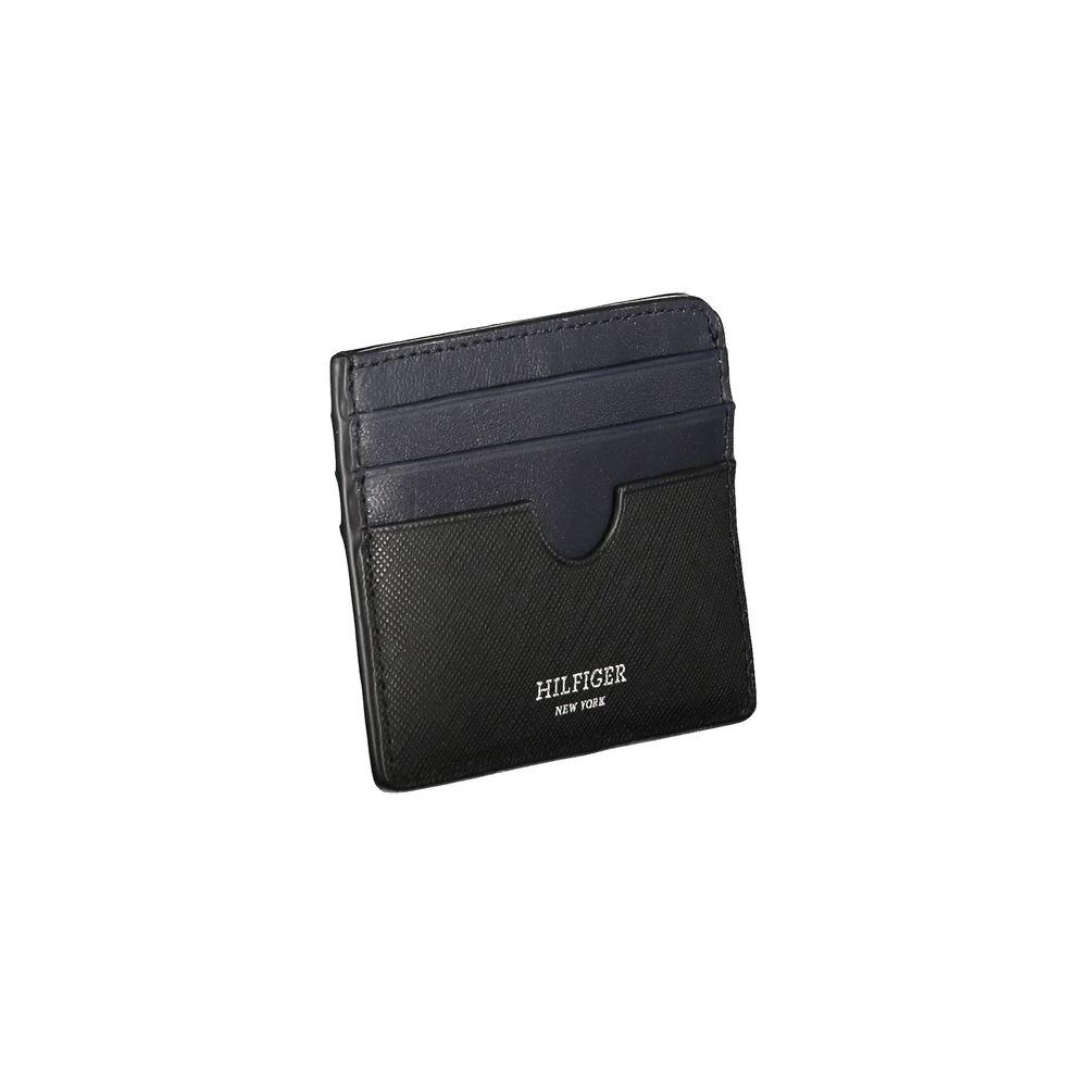 Tommy Hilfiger Black Leather Men Wallet by Tommy Hilfiger