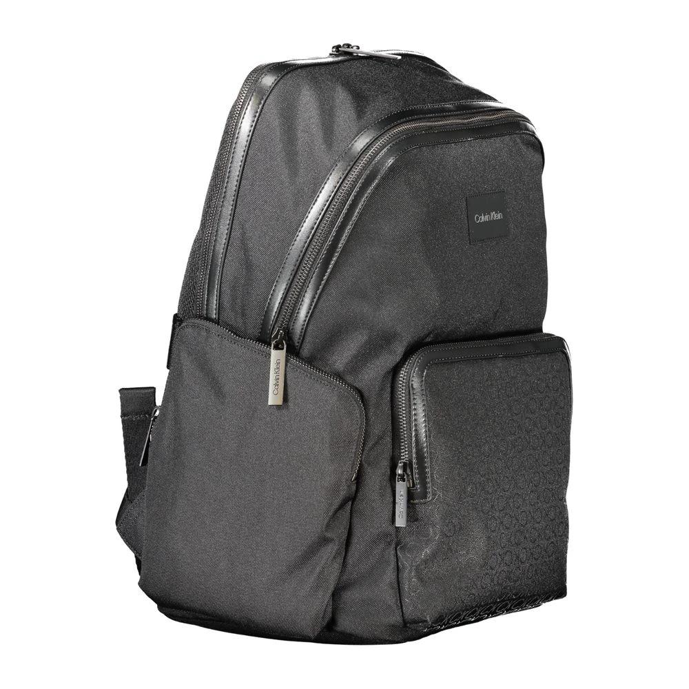 Calvin Klein Black Polyester Men's Backpack by Calvin Klein