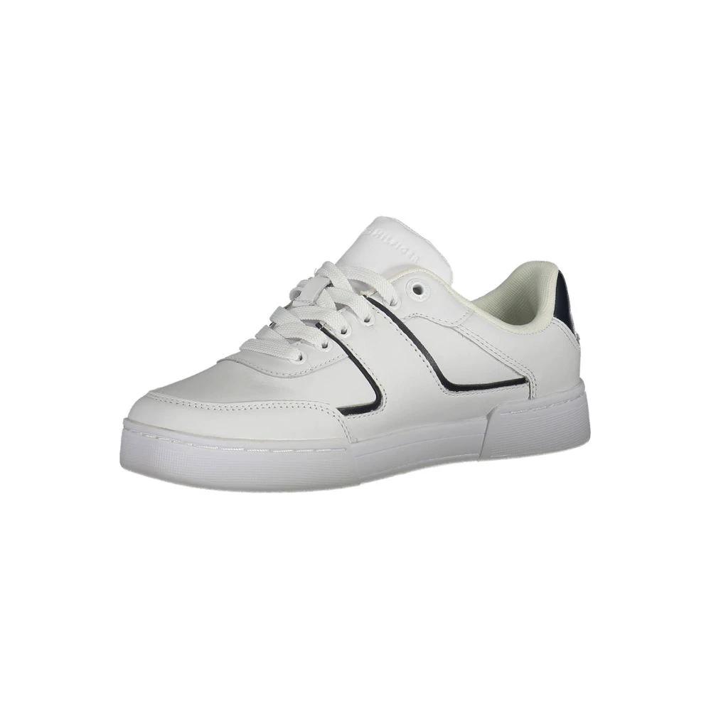 Tommy Hilfiger White Leather Women Sneaker by Tommy Hilfiger