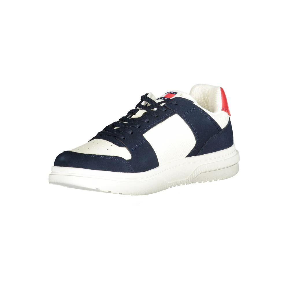 Tommy Hilfiger Blue Leather Men Sneaker by Tommy Hilfiger