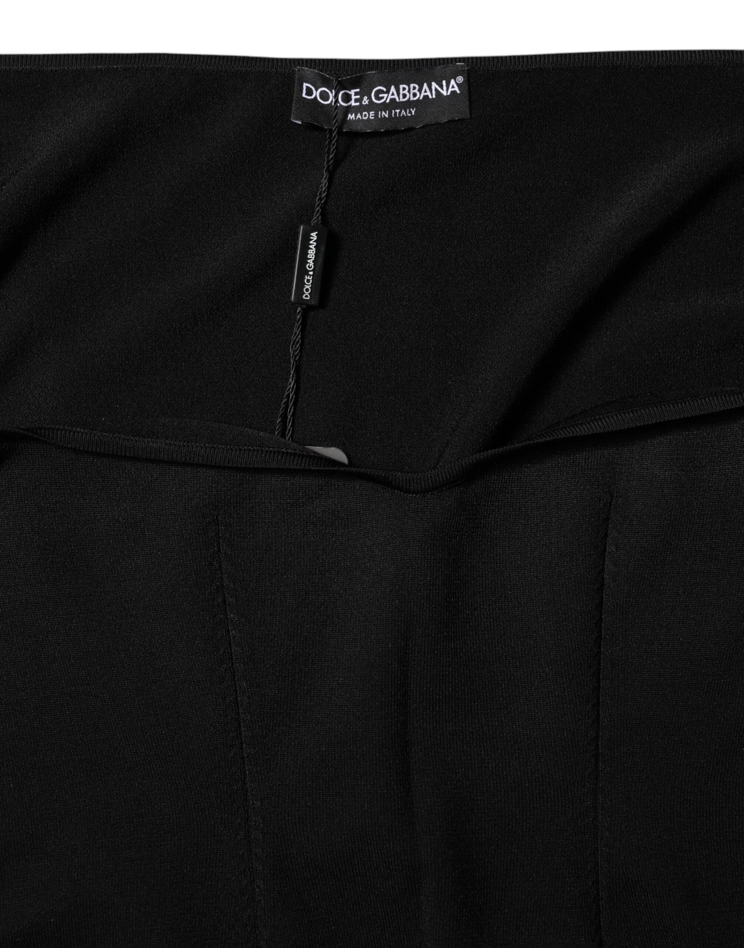 Dolce & Gabbana Black Viscose Long Sleeve Pullover Blouse Top by Dolce & Gabbana