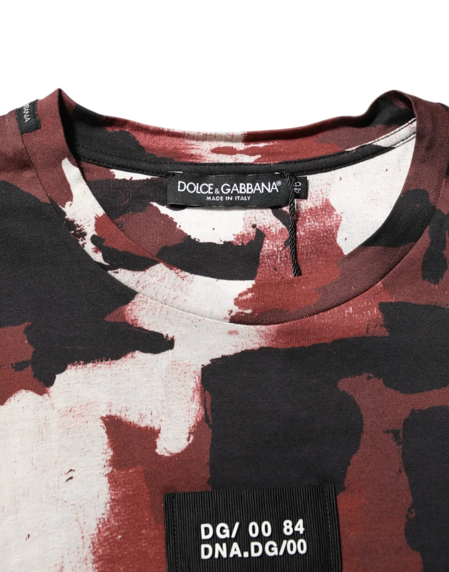 Dolce & Gabbana Multicolor Camouflage Men Crew Neck T-shirt by Dolce & Gabbana