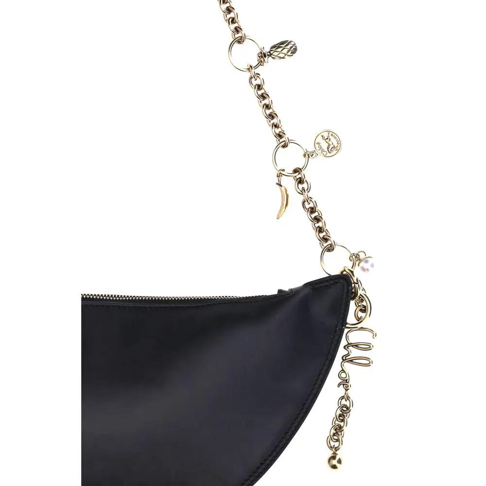 Chloé Black Calf Leather Bos Taurus Shoulder Bag by Chloé