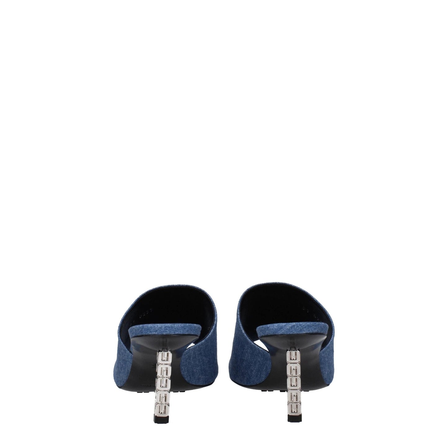 Givenchy Blue Fabric Platform Sandals by Givenchy