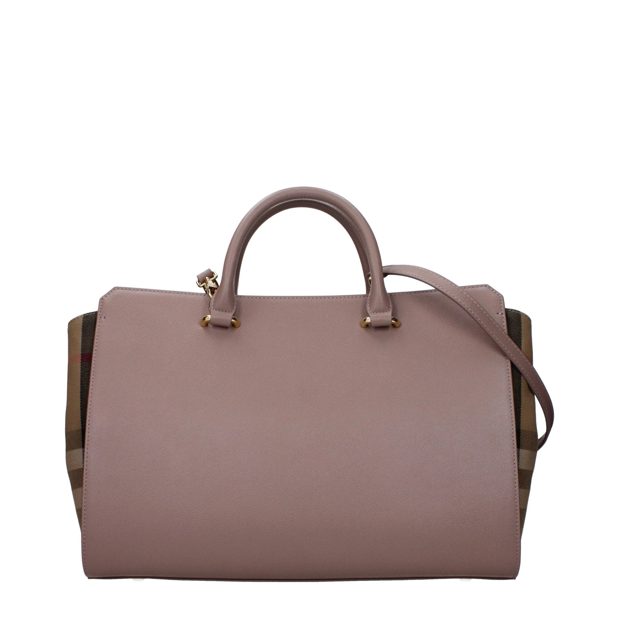 Burberry Gray Leather Handbag by Burberry