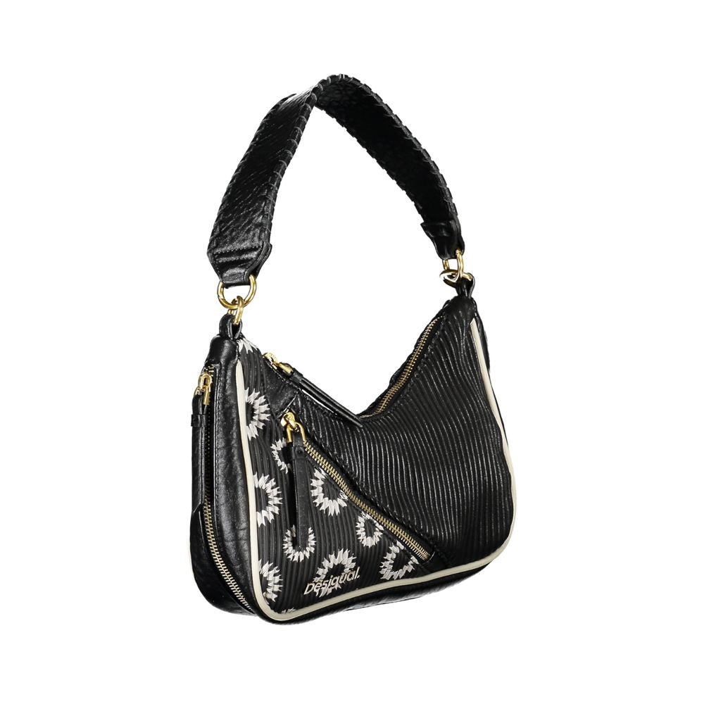 Sac porté épaule Desigual femme en polyuréthane noir – DE-24394
