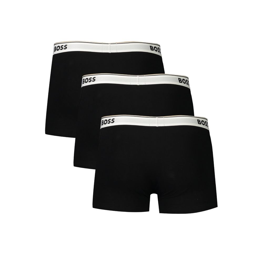 Hugo Boss Boxer Trunks Homme – Tri-Pack Coton, Noir