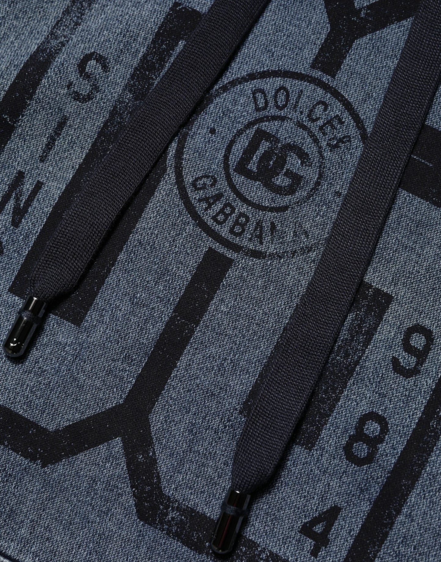 Dolce & Gabbana Blue Cotton Blend Hooded Sweatshirt Sweater by Dolce & Gabbana