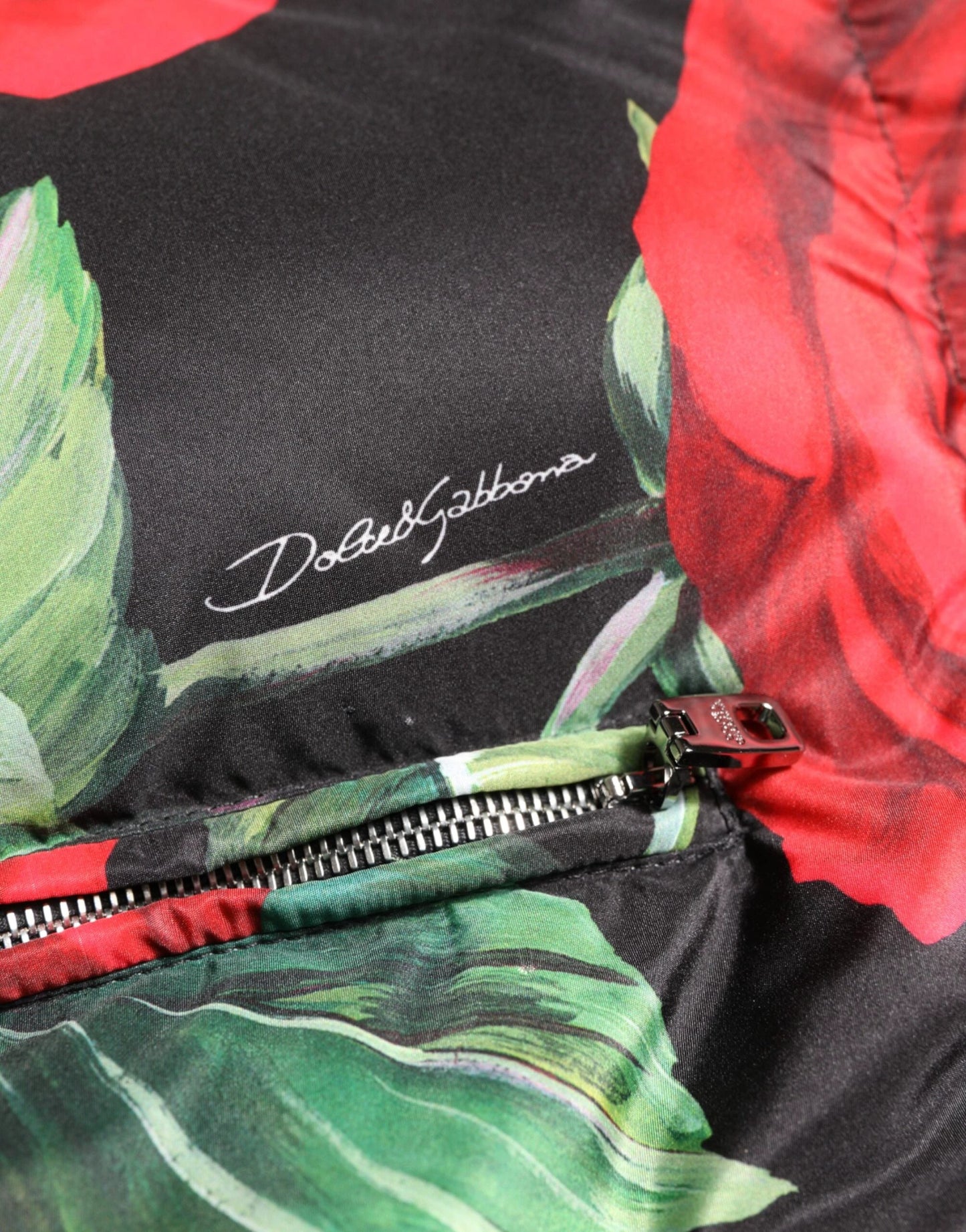 Dolce & Gabbana Multicolor Floral Puffer Coat Full Zip Jacket by Dolce & Gabbana