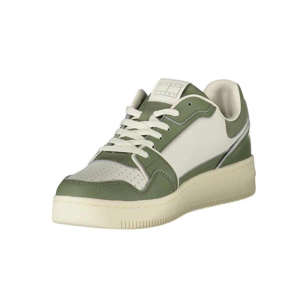 Tommy Hilfiger Verde Poliuretano Men Sneaker by Tommy Hilfiger