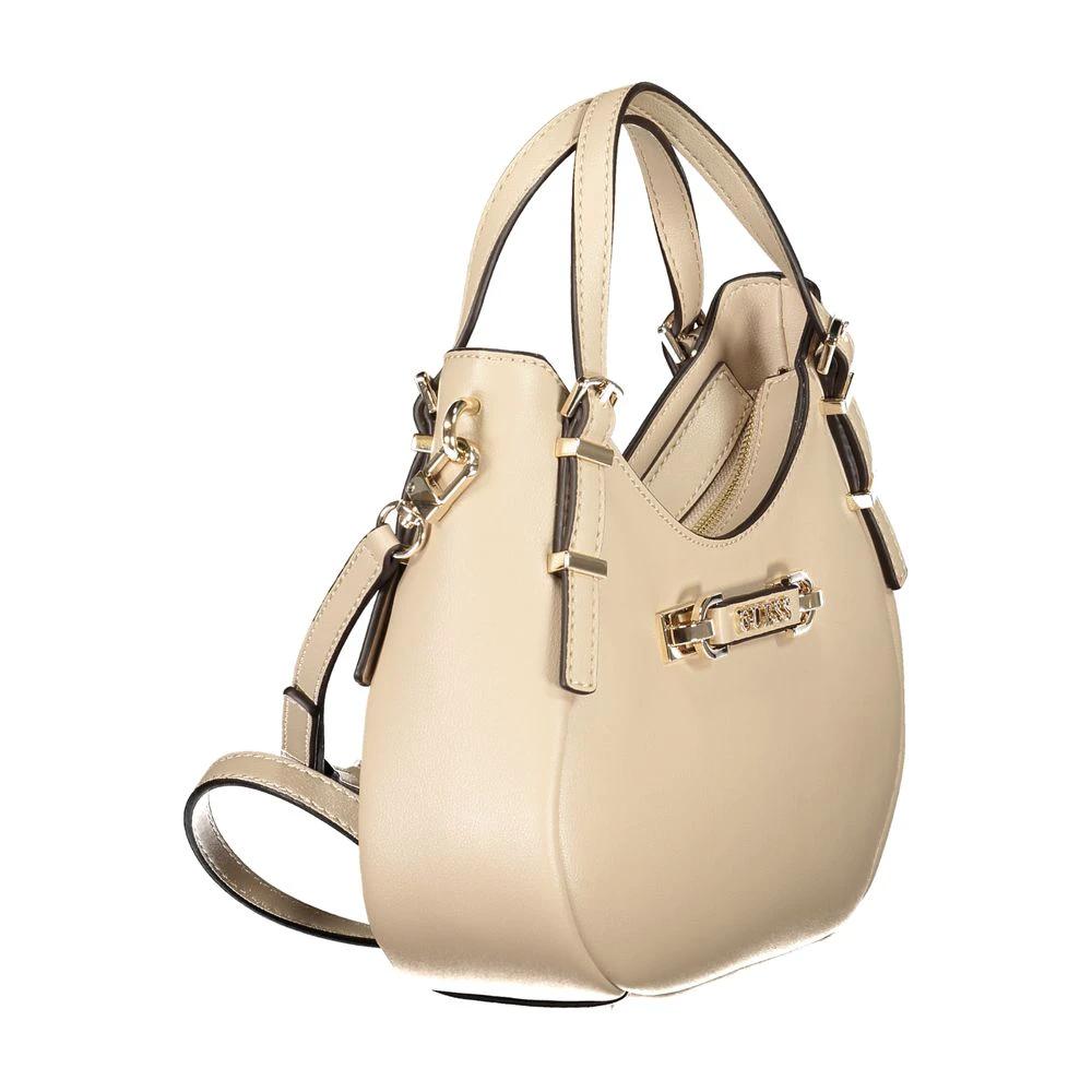 Guess Jeans Beige Polyurethane Woman Handbag by Guess Jeans