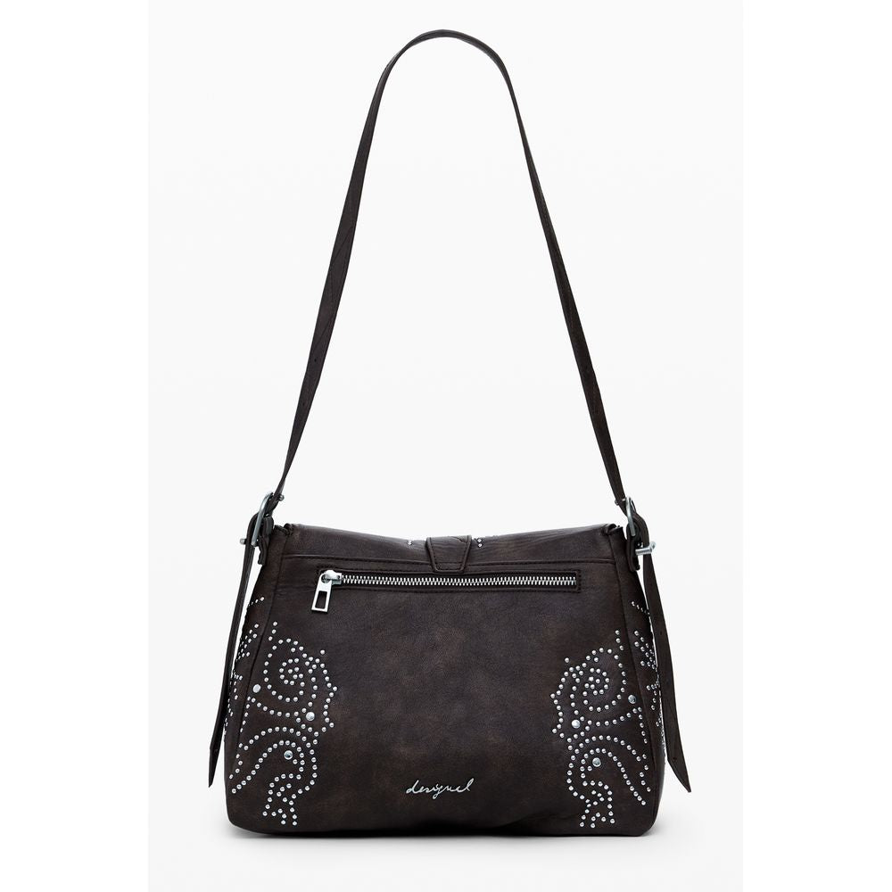 Sac à main Desigual femme Poker Face en polyuréthane marron – DE-39818