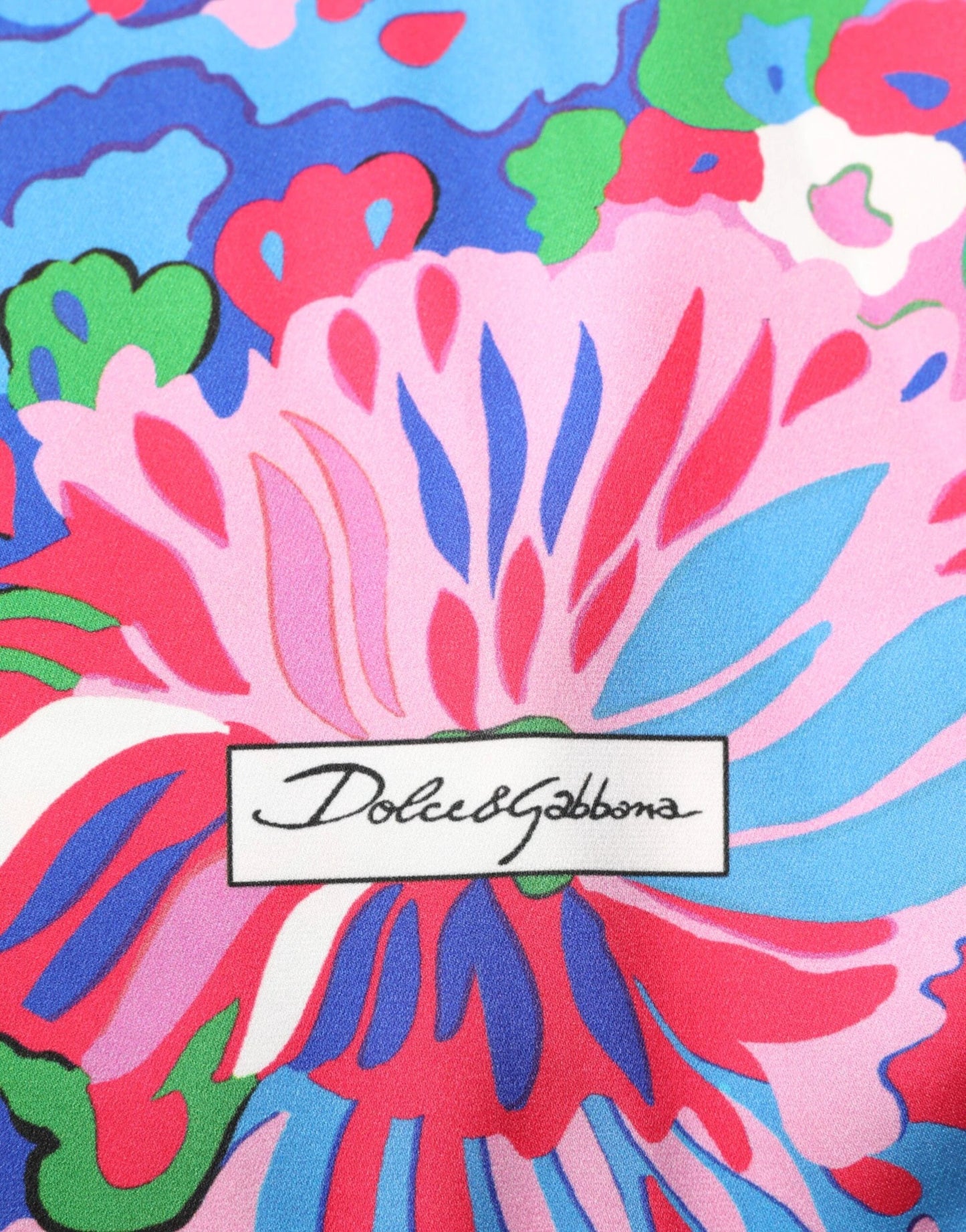 Dolce & Gabbana Multicolor Floral Printed Tunic Blouse Top by Dolce & Gabbana