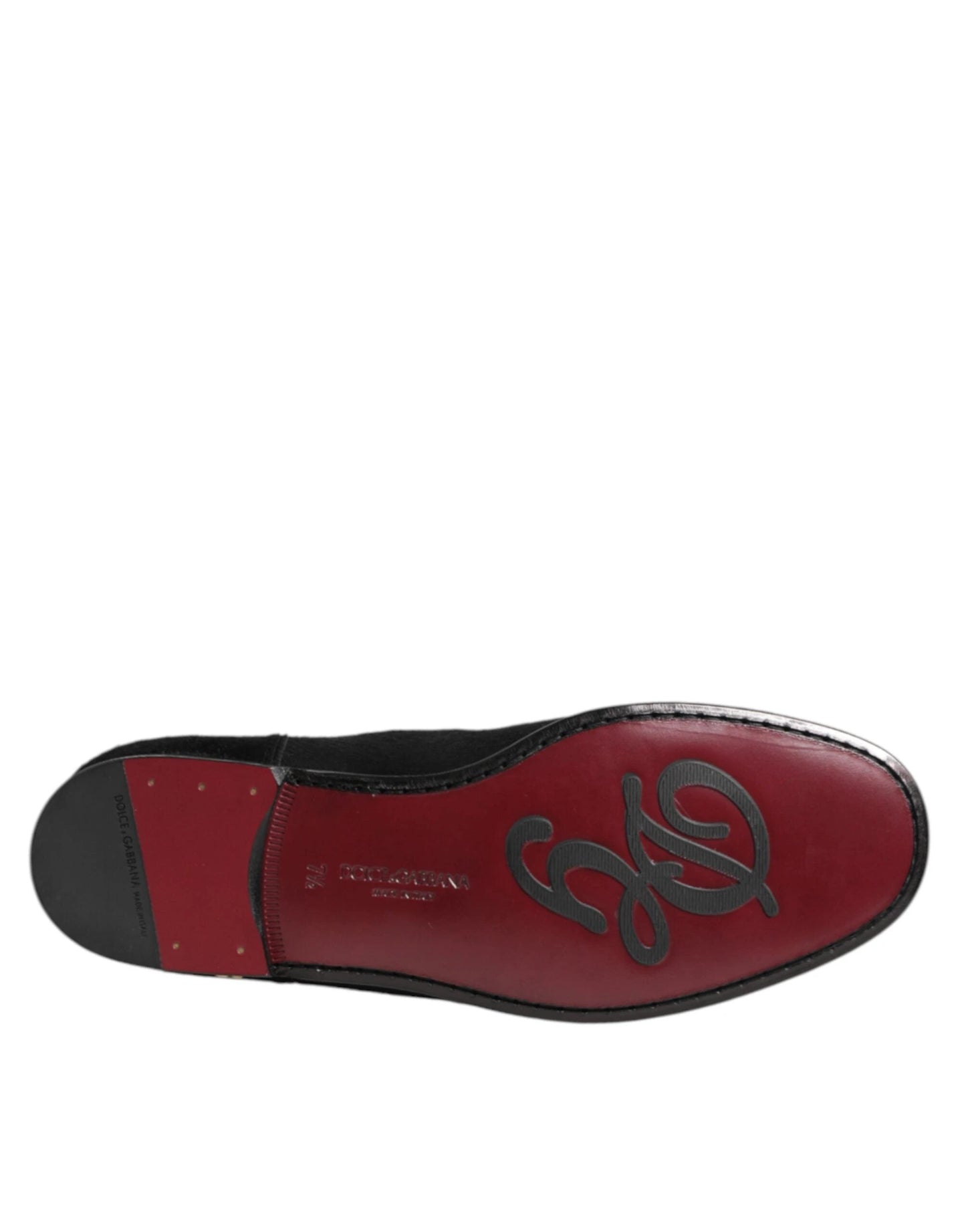 Dolce & Gabbana Black Leather Fur Men CHELSEA Boots Shoes by Dolce & Gabbana