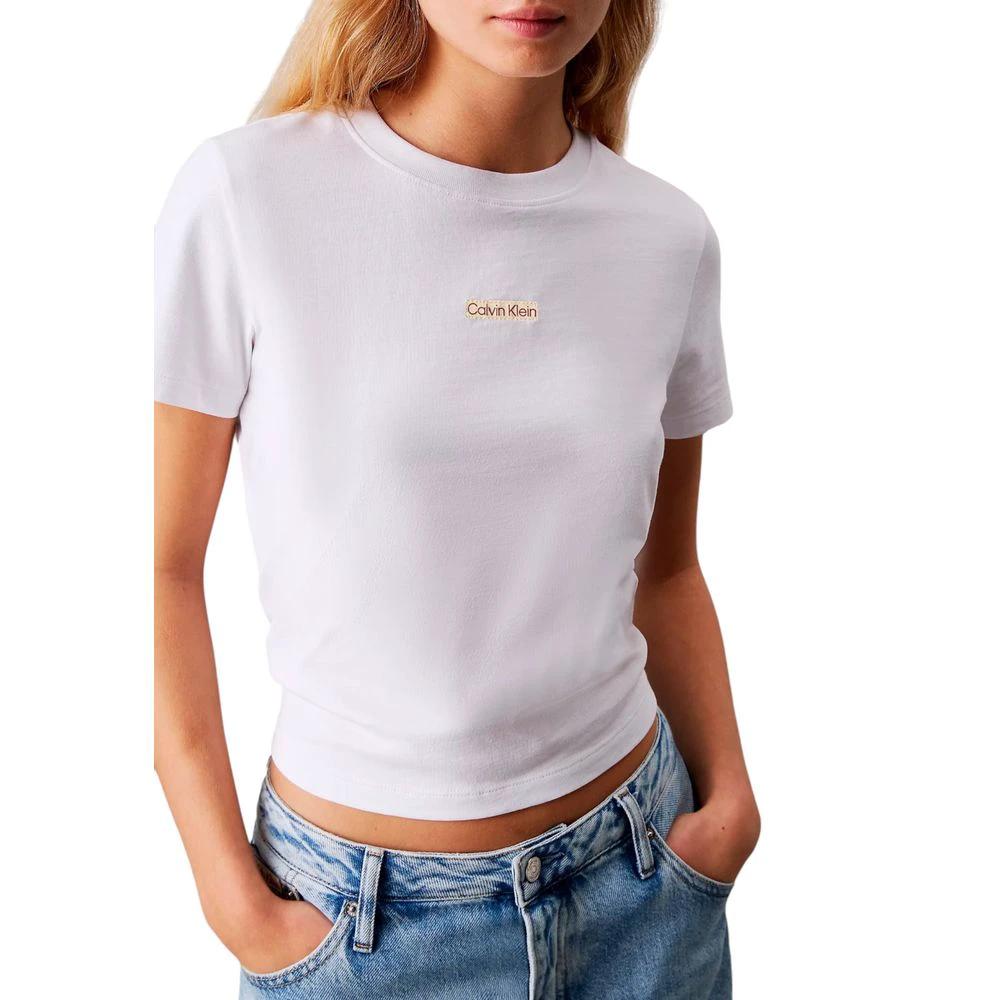 Calvin Klein Jeans White Recycled Cotton Sportswear by Calvin Klein Jeans