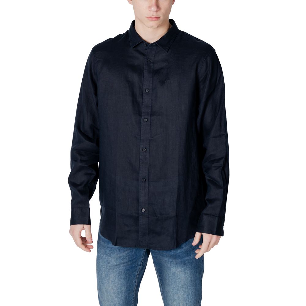 Armani Exchange Blue Linen Dress Shirt – HBPS Beauty & Fashion