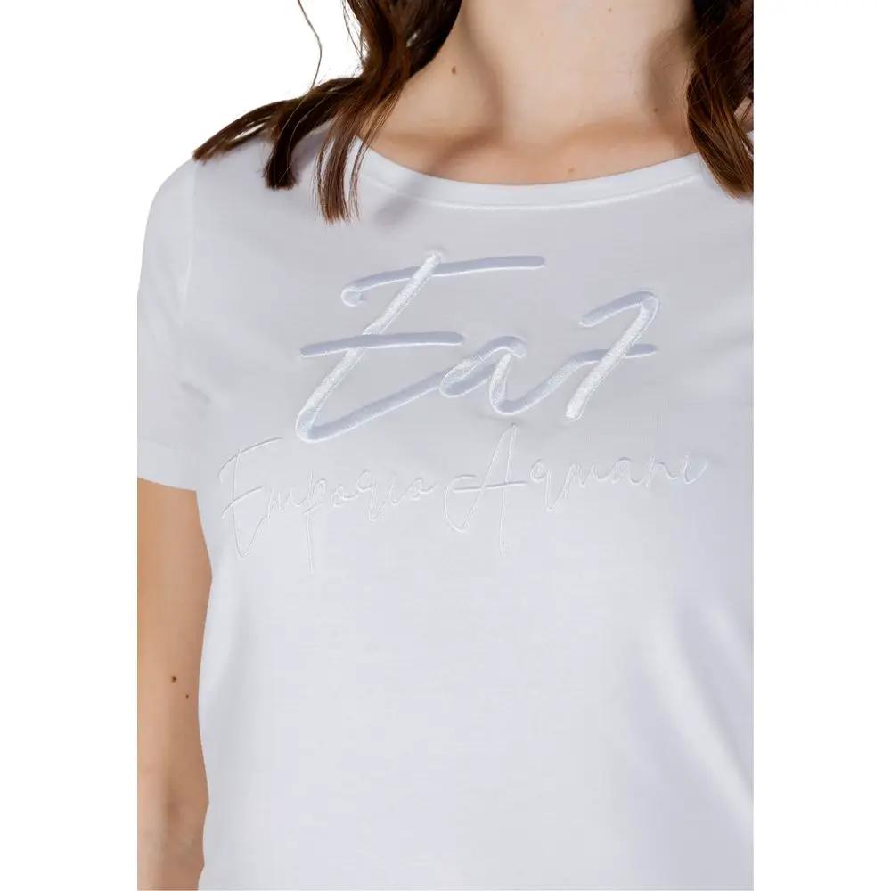 EA7 Emporio Armani White Cotton T-Shirt by EA7 Emporio Armani