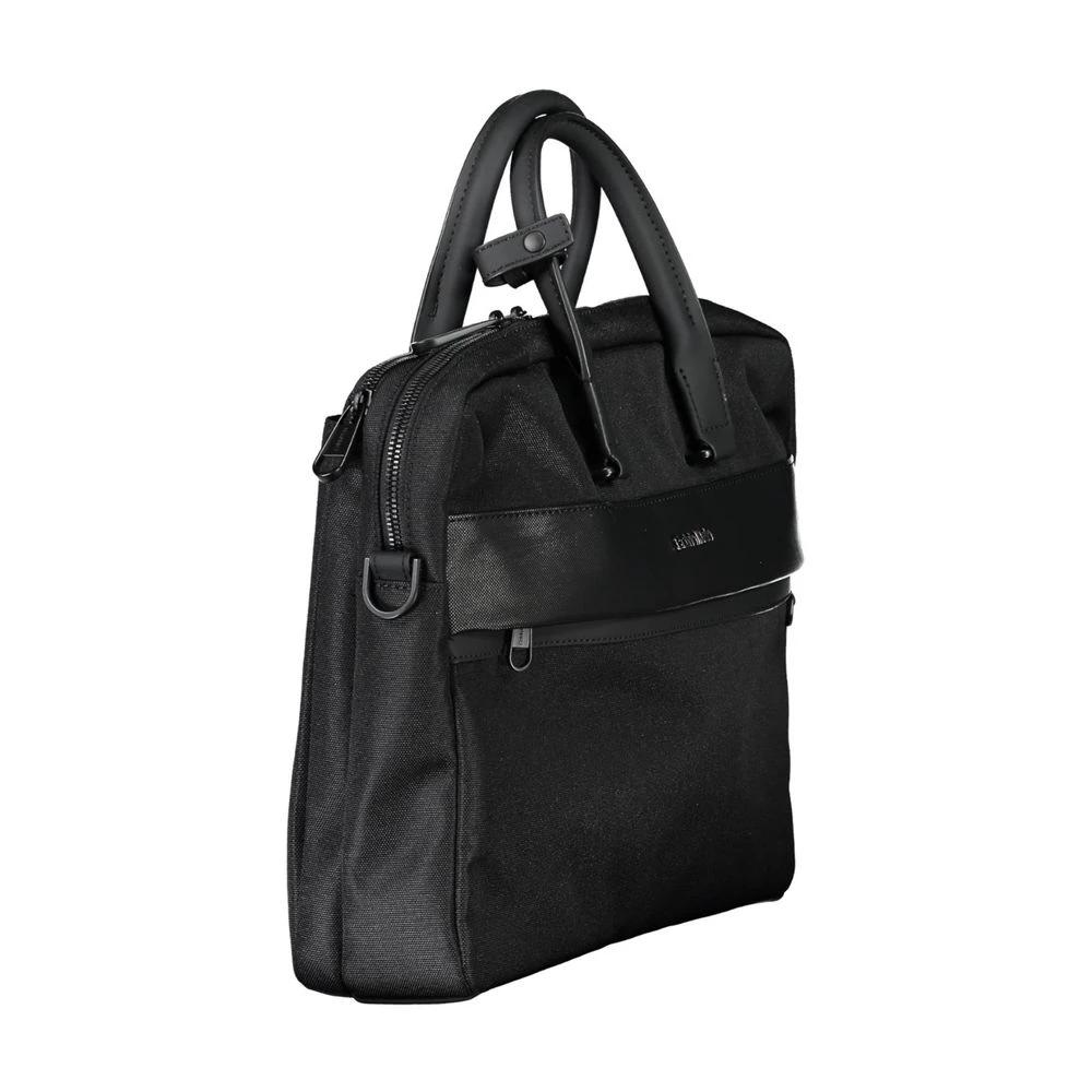 Calvin Klein Nero Polyester Men's Briefcase by Calvin Klein