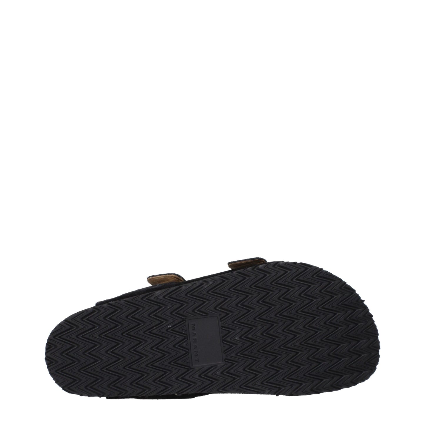 Isabel Marant – Mules en Suède Noir | Boucle Argentée | Bout Ouvert | Homme