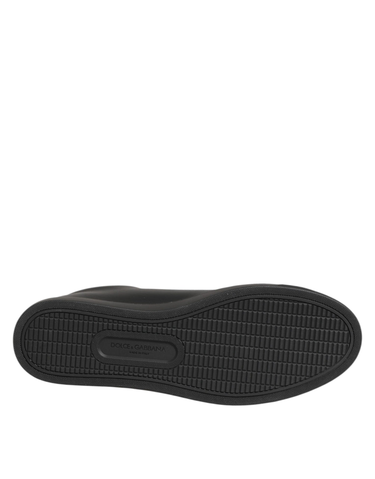 Baskets Dolce & Gabbana femme cœur en cristaux en cuir noir – LA12923