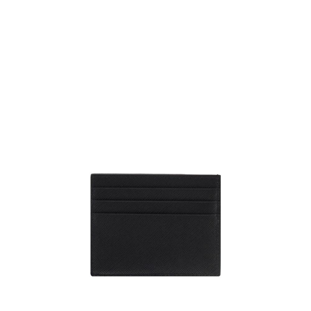 Prada Black Calf Leather Bos Taurus Wallet by Prada