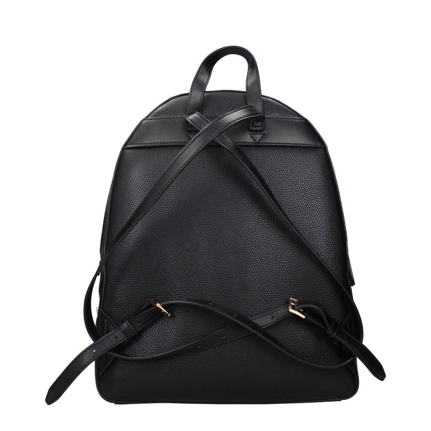 Michael Kors – Sac à Dos Cuir Noir Logo MK & Détails Latéraux