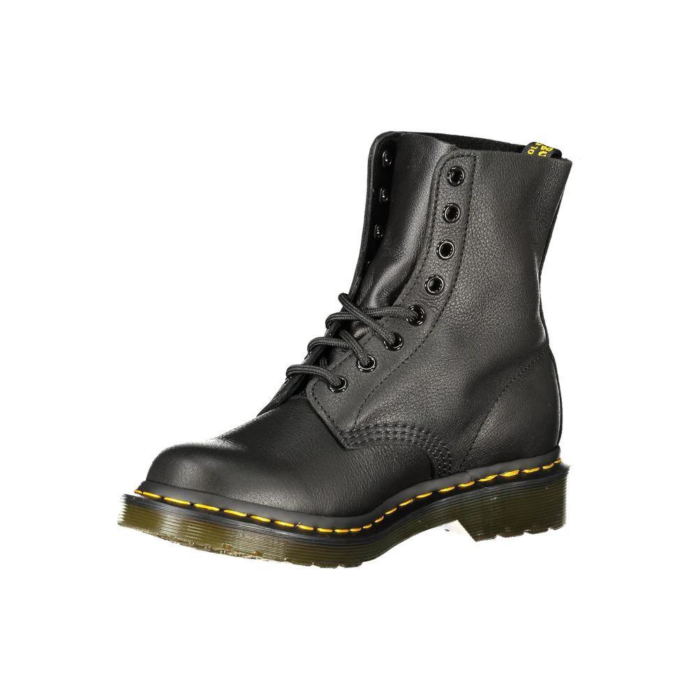 Dr. Martens Black Leather Unisex Boot by Dr. Martens