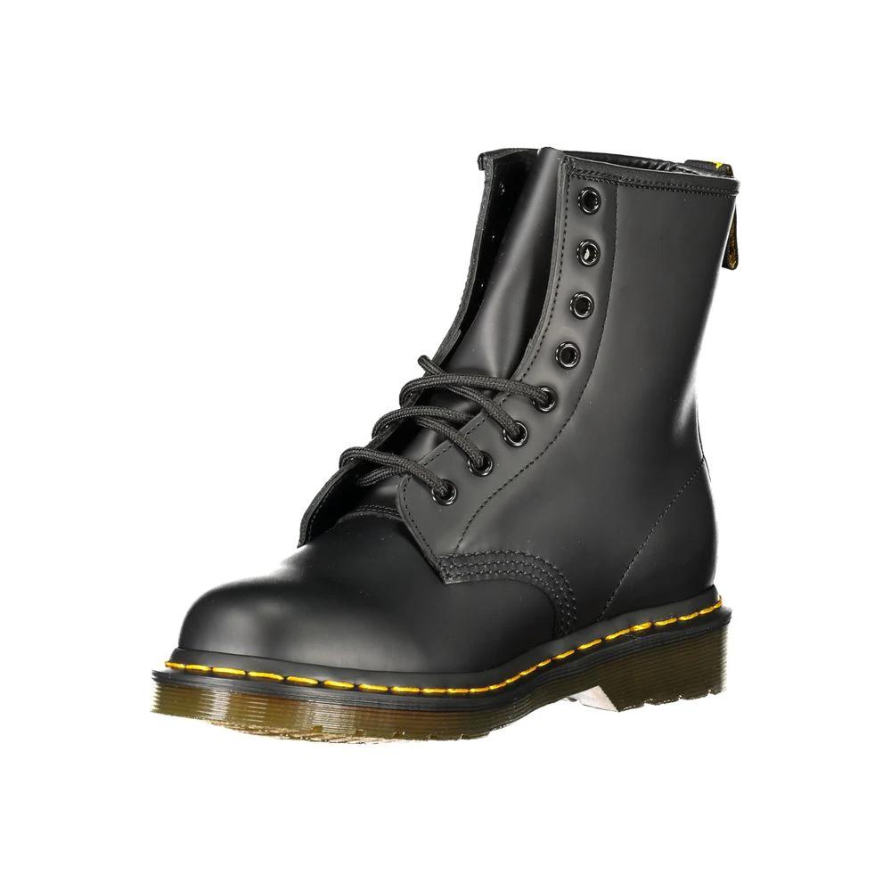Dr. Martens Black Leather Unisex Ankle Boot by Dr. Martens