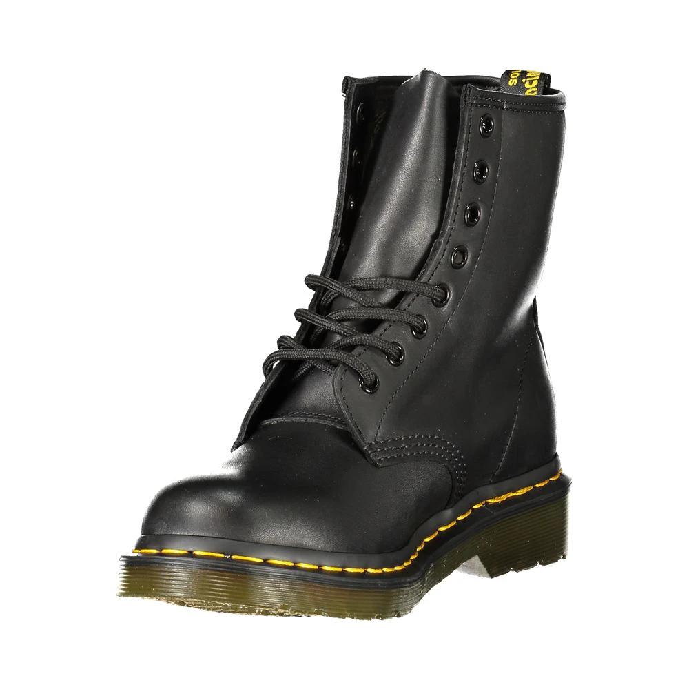 Dr. Martens Black Leather Unisex Ankle Boot by Dr. Martens
