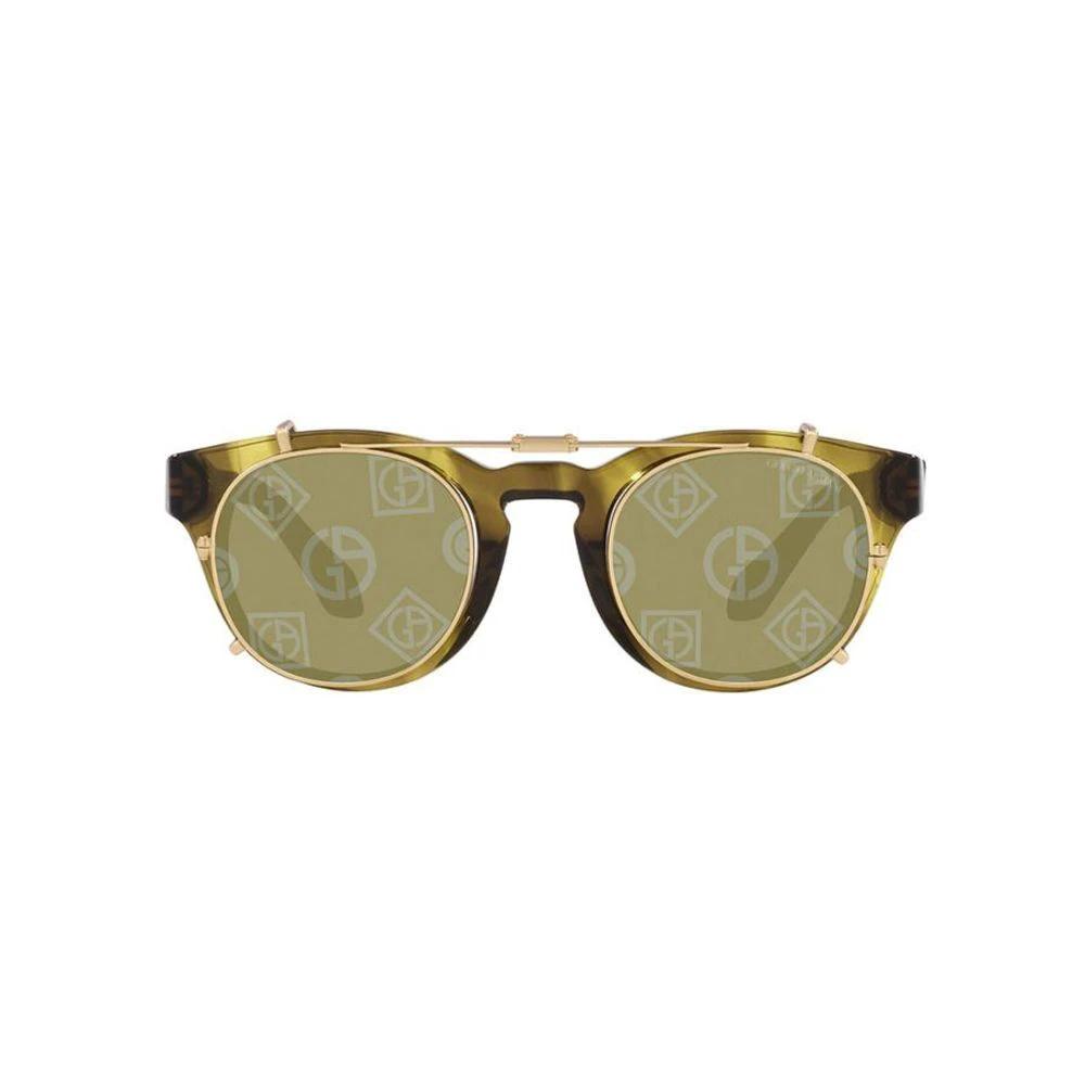 Giorgio Armani Brown Acetate Sunglasses by Giorgio Armani