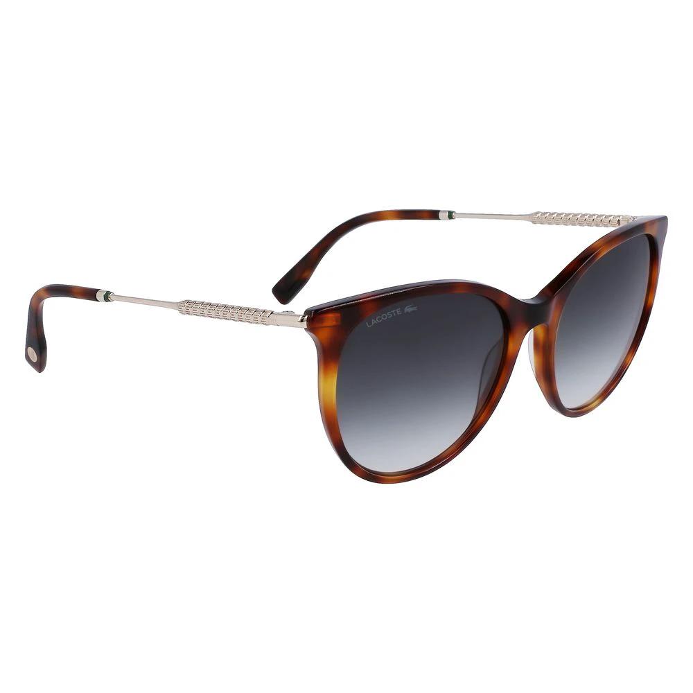 Lacoste Brown Acetate Sunglasses by Lacoste