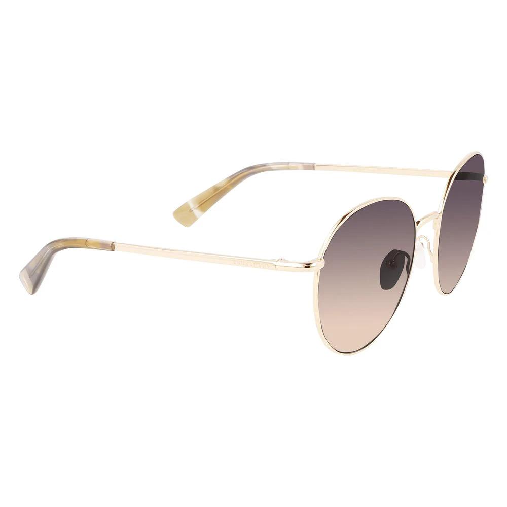Longchamp Gold Metal Sunglasses by Longchamp