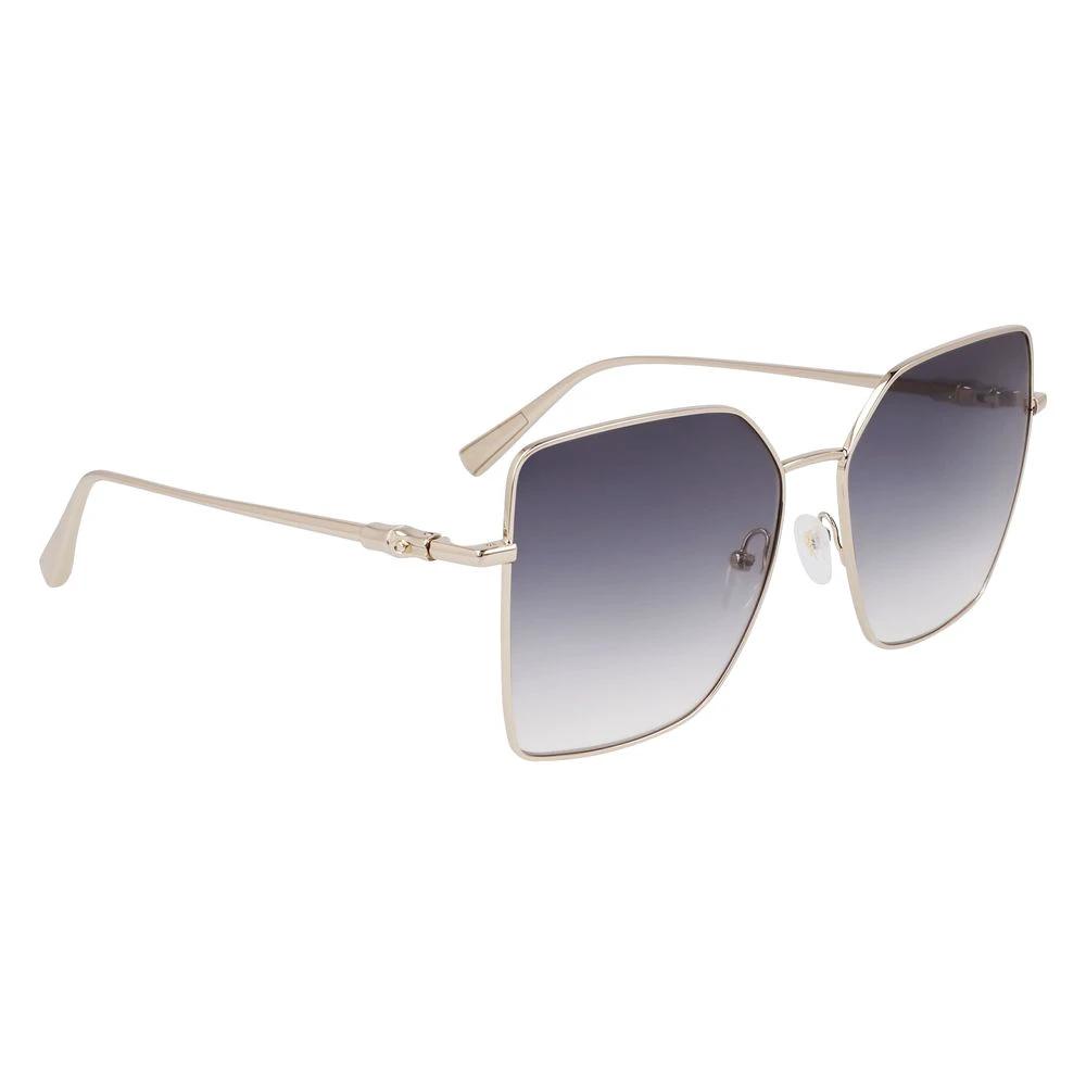 Longchamp Gold Metal Sunglasses by Longchamp