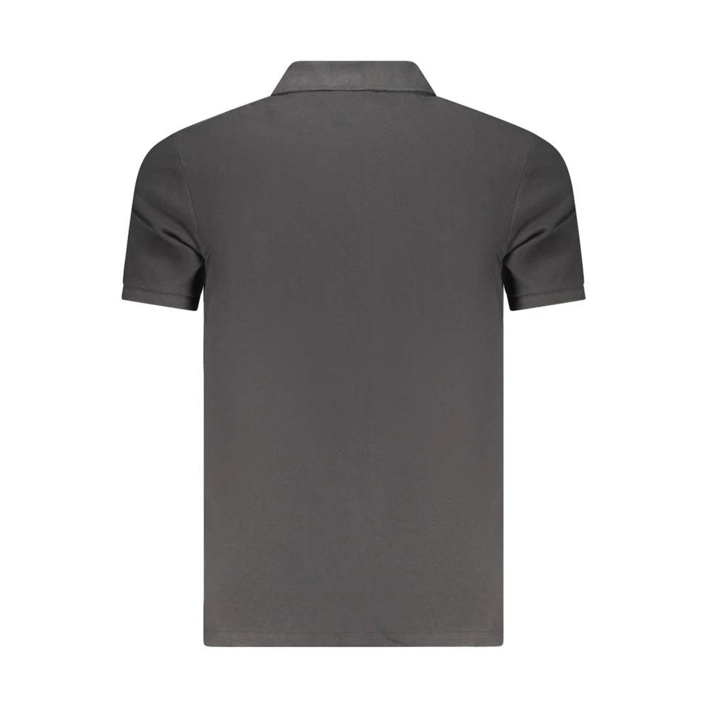 Calvin Klein Black Cotton Men Polo by Calvin Klein