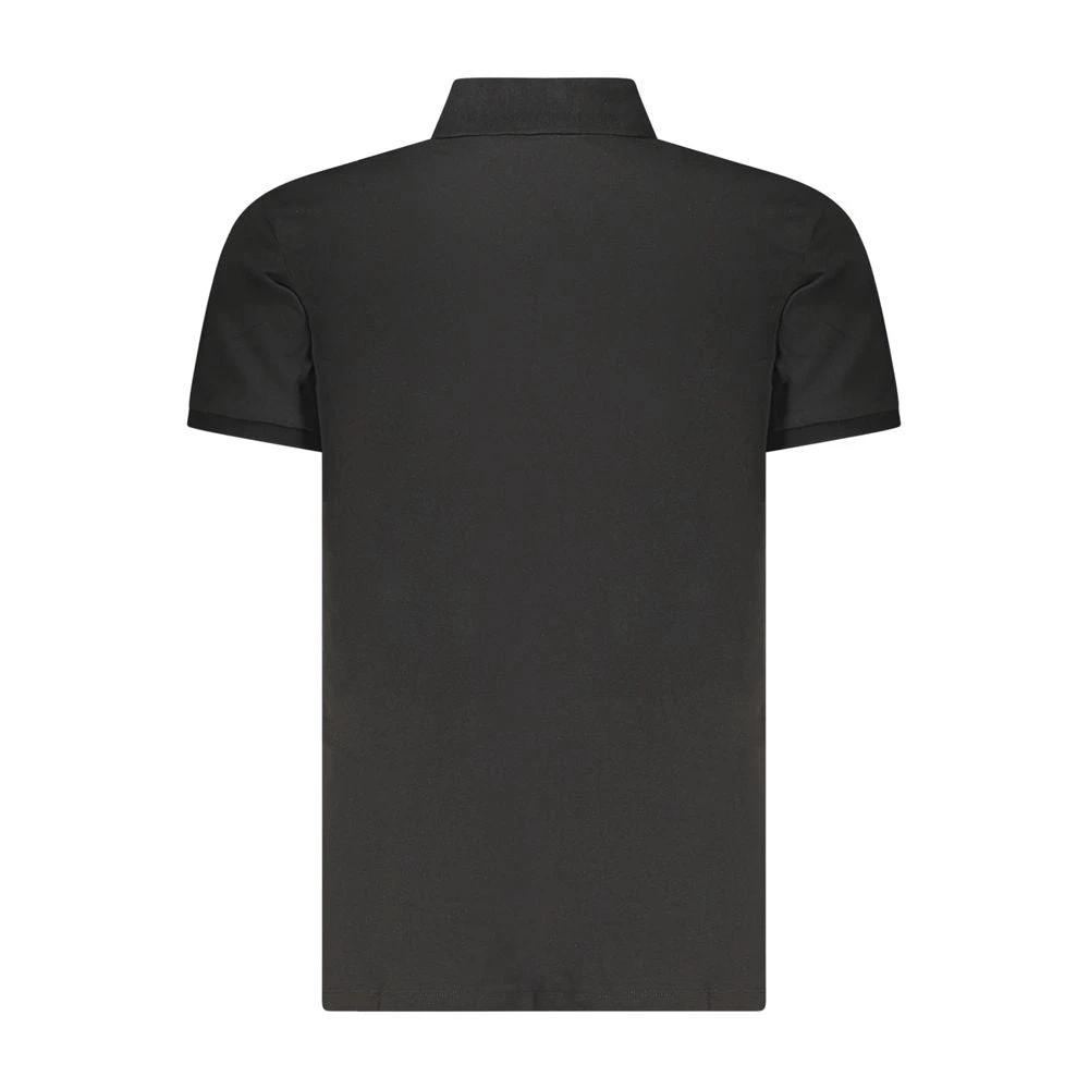 Calvin Klein Black Cotton Men Polo Shirt by Calvin Klein