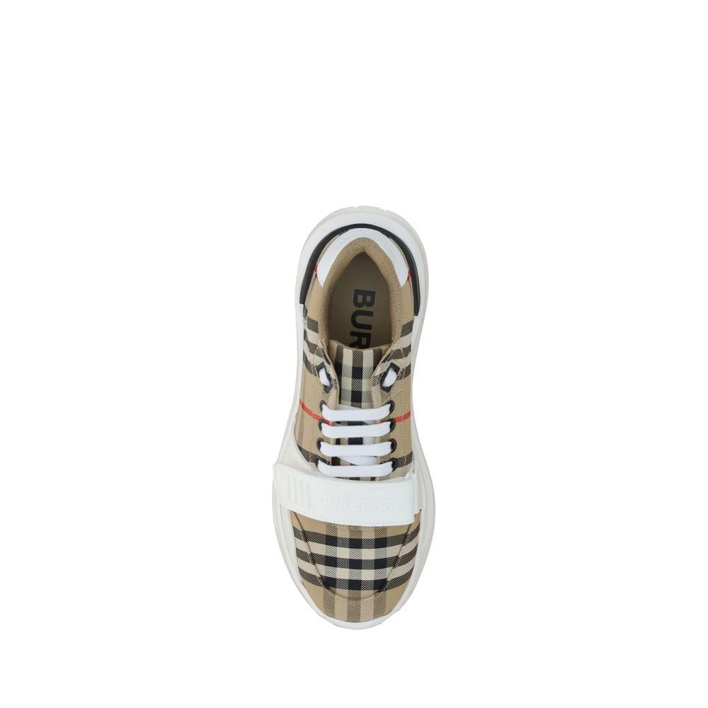 Burberry Beige Rubber Athletic Sneakers by Burberry