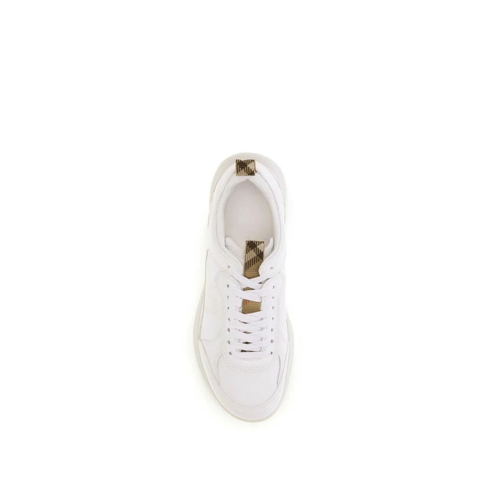 Burberry White Lamb Ovis Aries Aries Athletic Sneakers