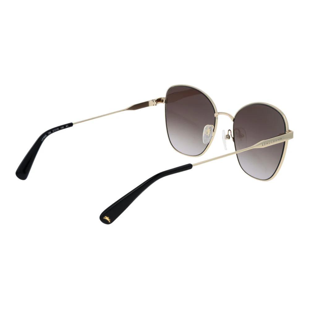 Longchamp Gold Metal Sunglasses by Longchamp