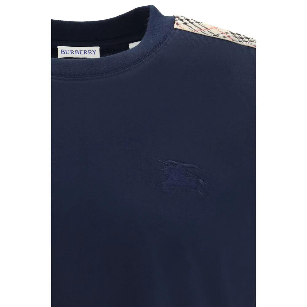 Burberry Blue Cotton T-Shirt by Burberry