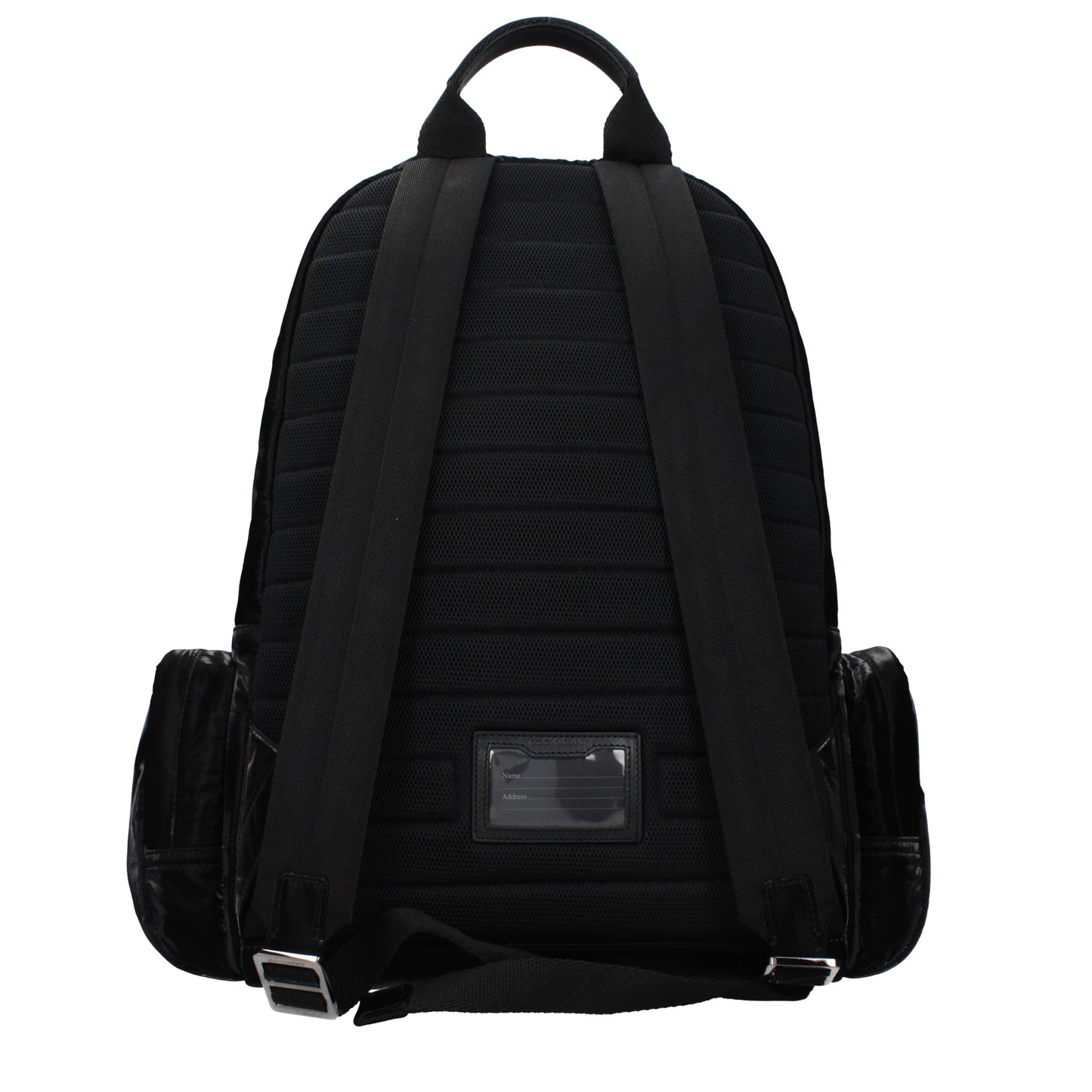 Dolce & Gabbana – Sac à Dos en Nylon Noir | Logo Frontal & Dorsal | Name Tag | Homme