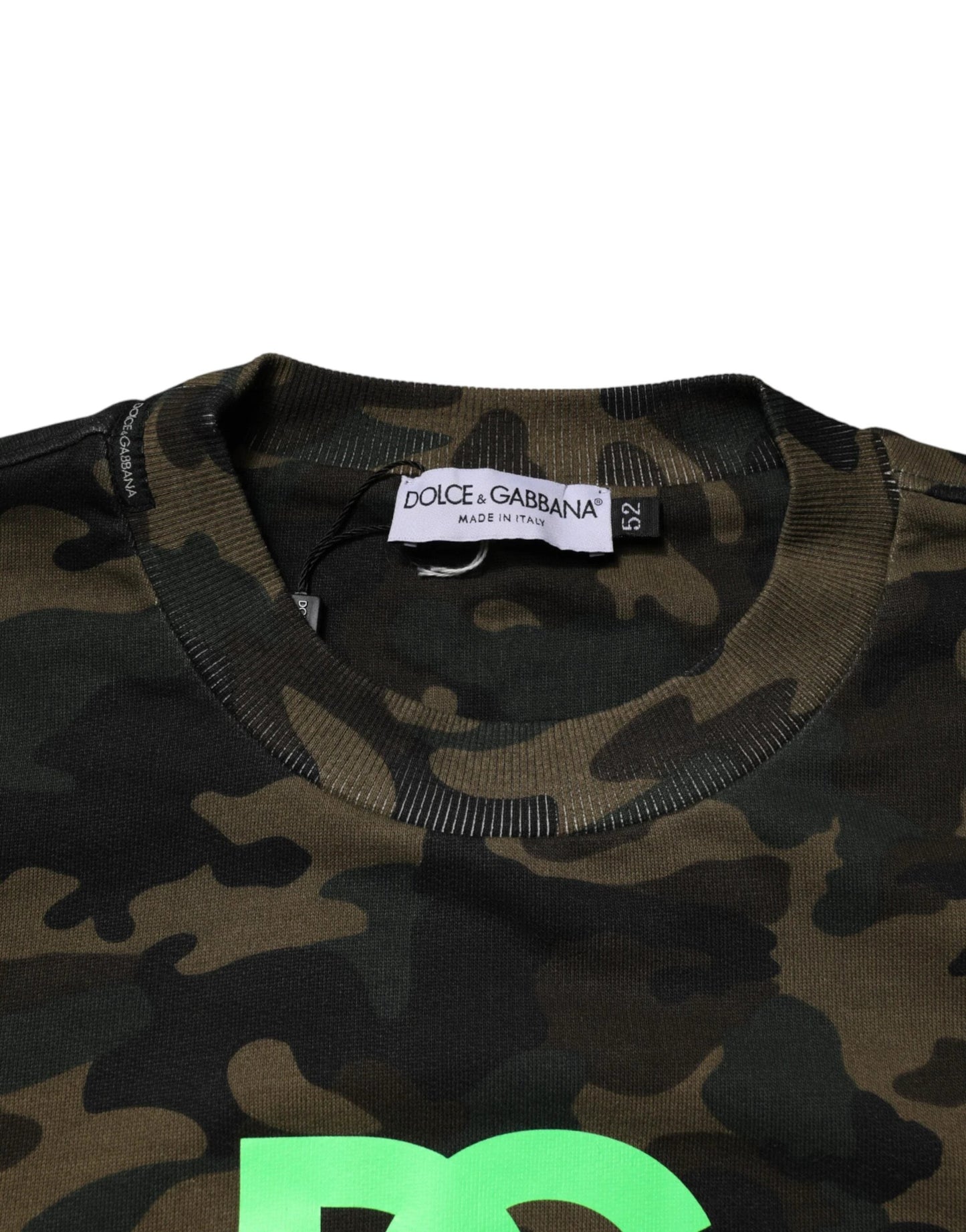 Dolce & Gabbana Multicolor Camouflage Men Sweatshirt Sweater by Dolce & Gabbana