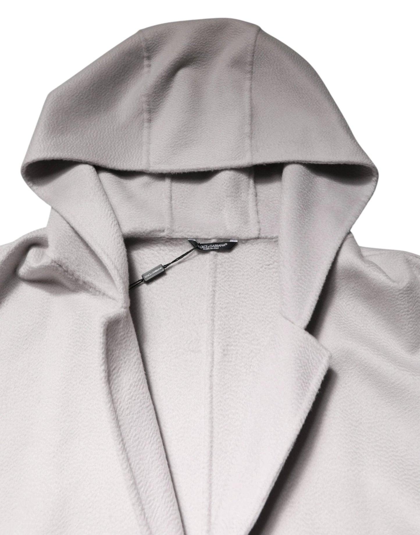 Dolce & Gabbana Off White Belted Long Trench Coat Men Jacket by Dolce & Gabbana