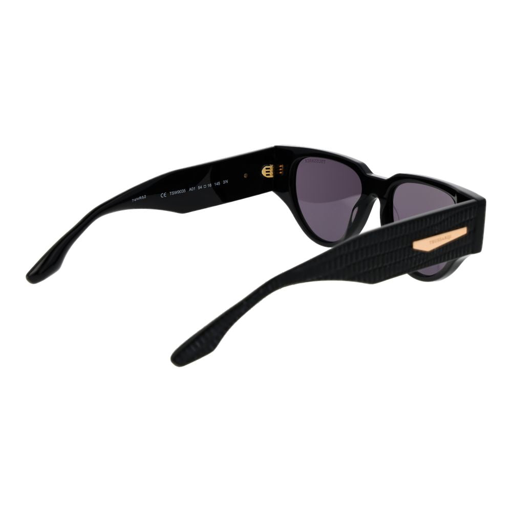Lunettes de soleil Trussardi femme en acétate noir – TR-1064315