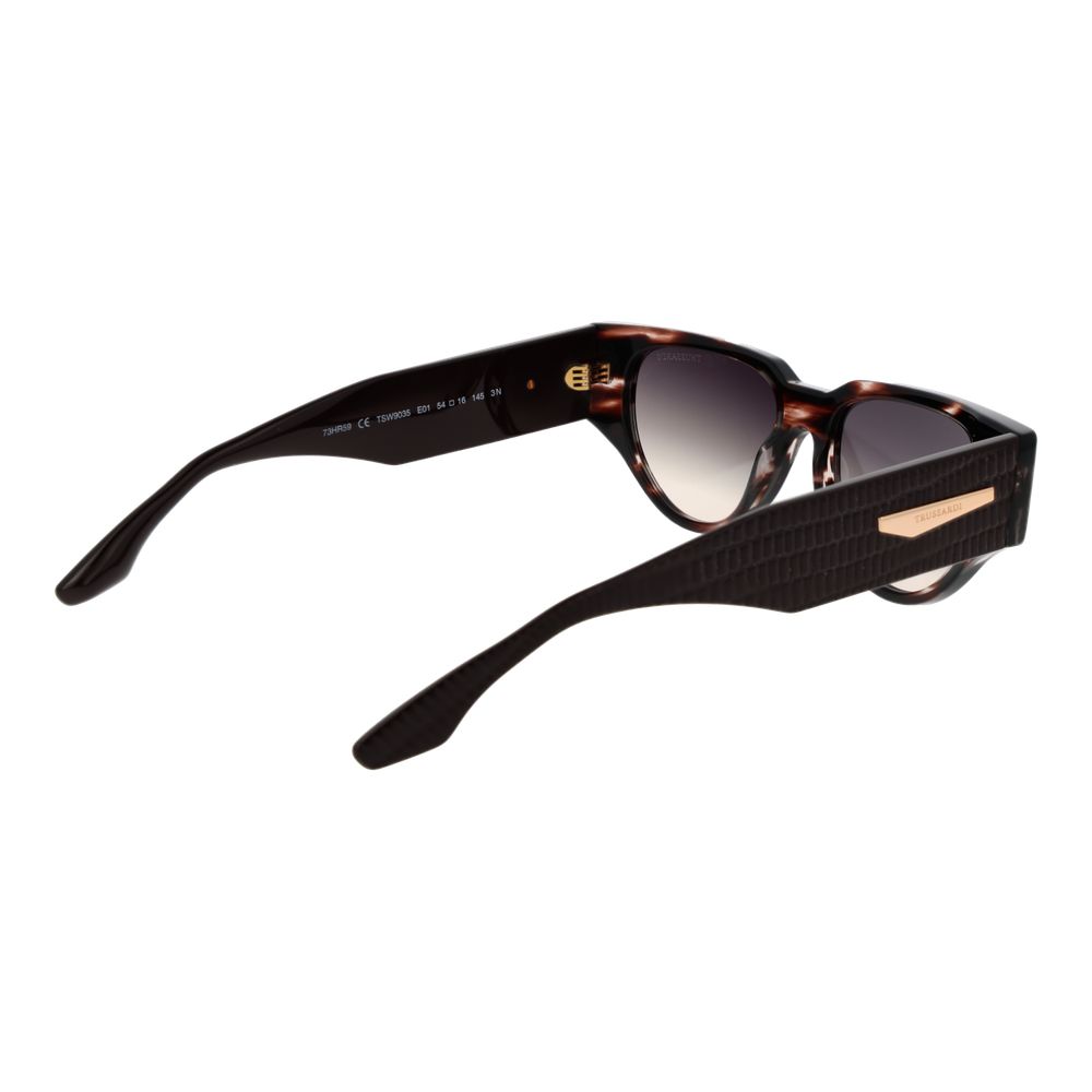 Lunettes de soleil Trussardi femme en acétate marron – TR-1064316