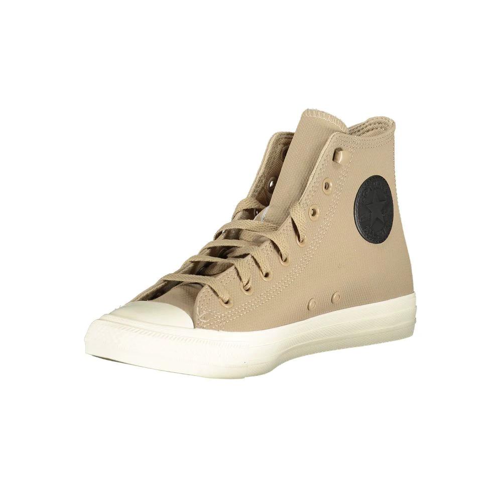 Converse Beige Leather Unisex Sneaker by Converse