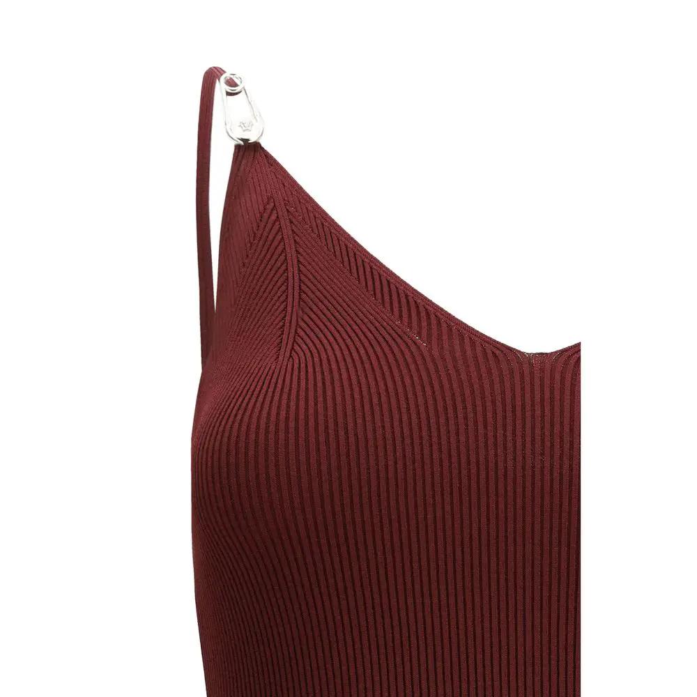 Versace Bordeaux Viscose Casual Dress by Versace