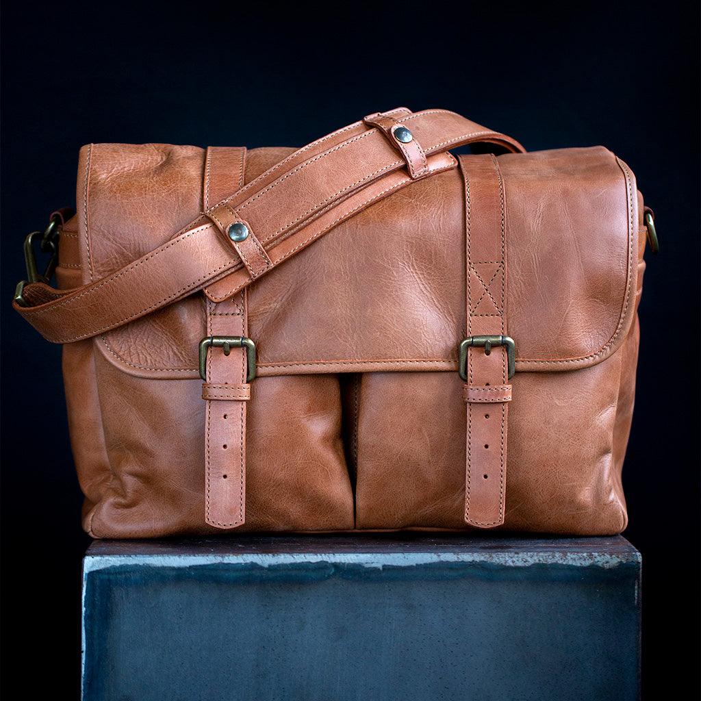 Roma Tanned Leather Camera Bag