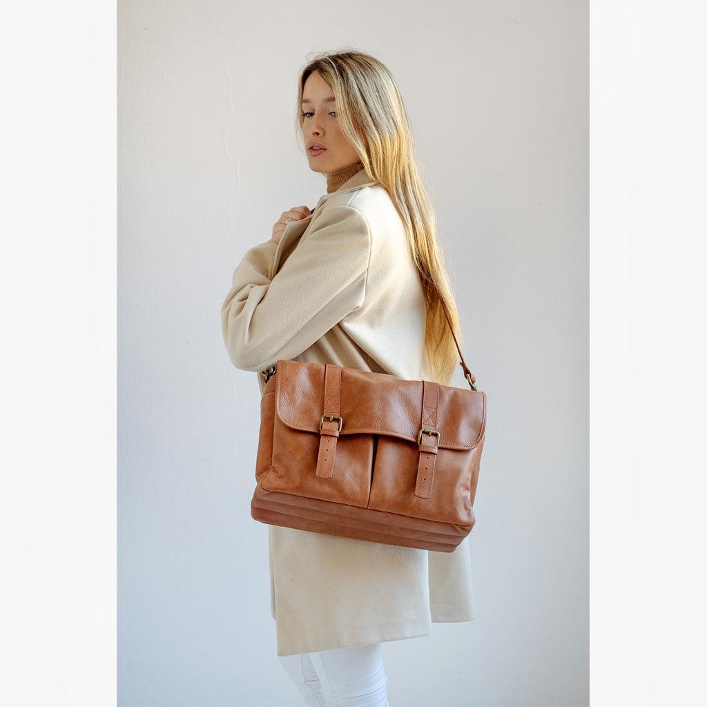 Roma Tanned Leather Camera Bag