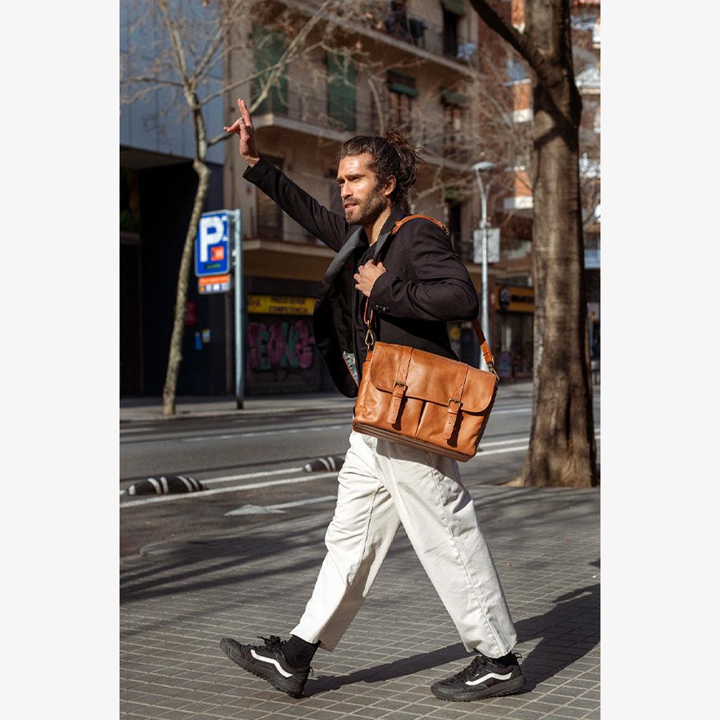 Roma Tanned Leather Camera Bag